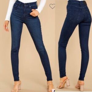 Levi’s Premium High Rise Mile Super Skinny Echo Darkness Jeans